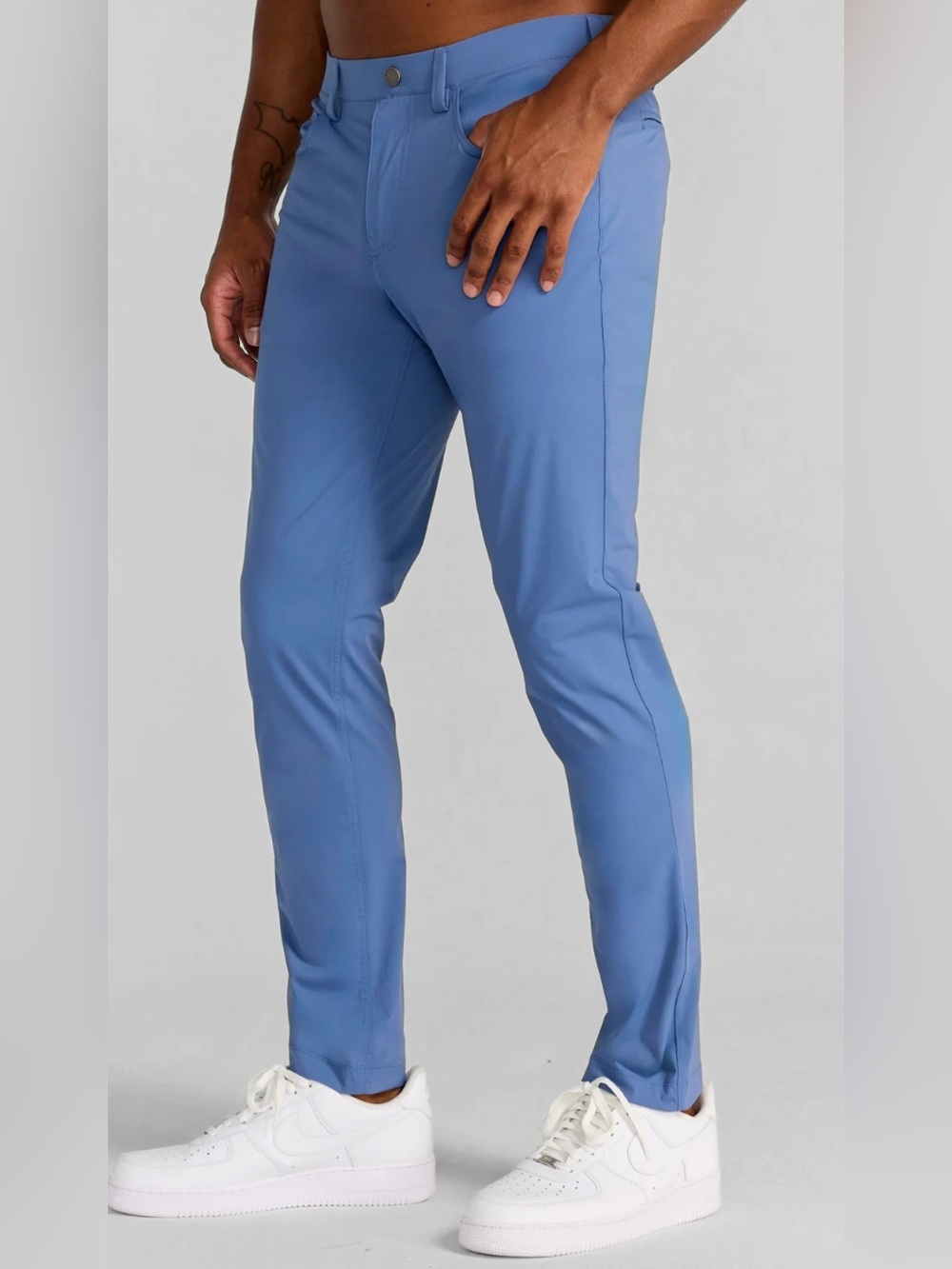 RHONE Slim Tech Chinos - Slate Blue